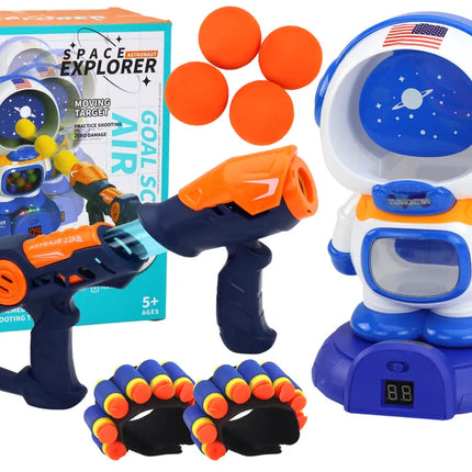 Arkadinis žaidimas „Astronaut Shooting“ – 2 šautuvai, kamuoliukai, strėlytės, taškų skaičiavimas