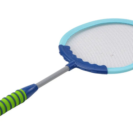 „Badminton Set Blue“ – 2 mėlynos badminton raketės su 2 kamuoliukais