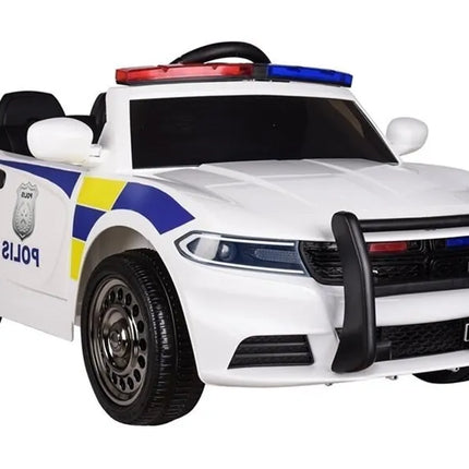 Baltas policijos elektromobilis vaikams