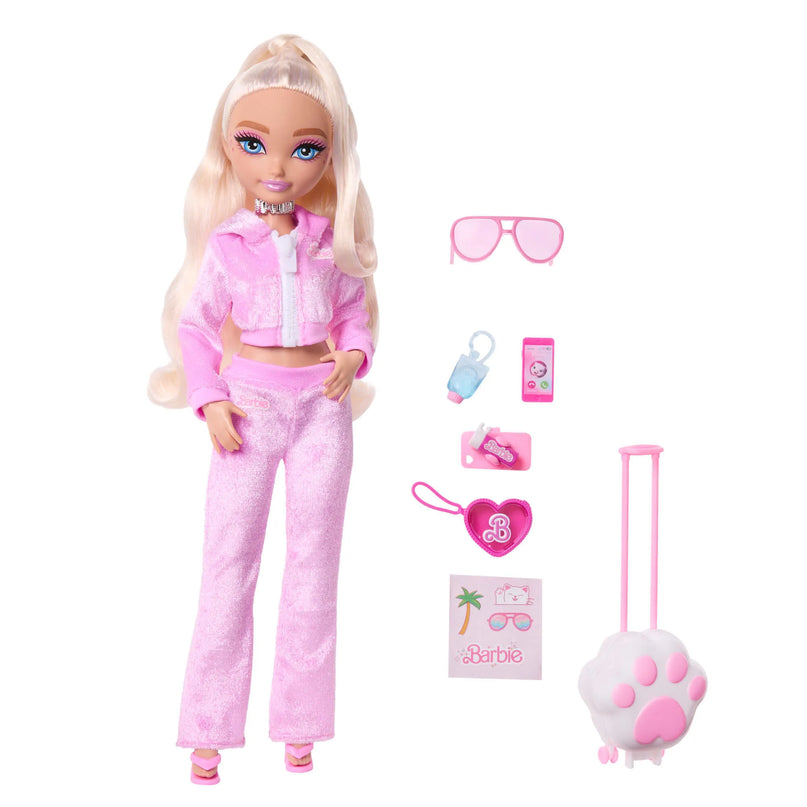 BARBIE DREAM BESTIES lėlė Malibu (kelionių tema) (JMV16)
