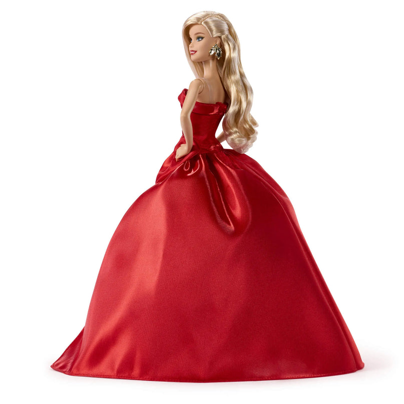 BARBIE HOLIDAY kolekcinė lėlė raudona suknele (JJX65)