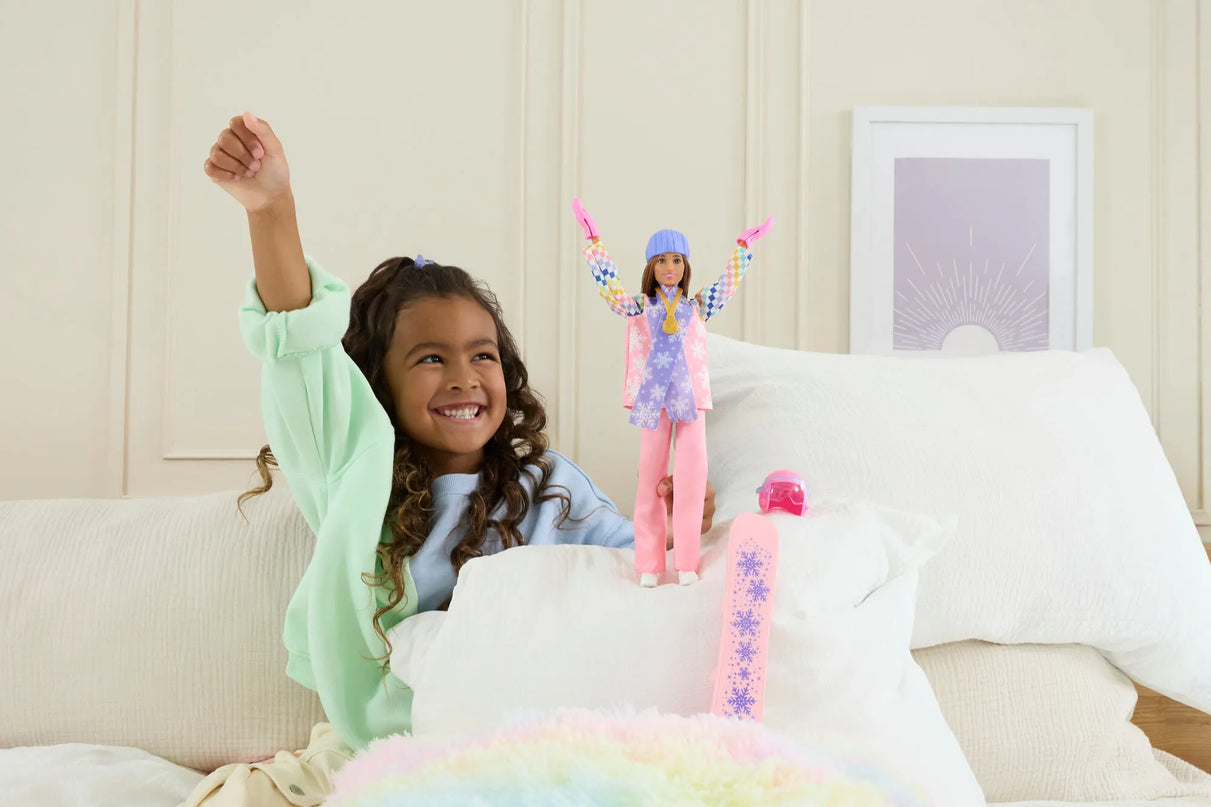 BARBIE lėlė snieglentininkė (JKF78)