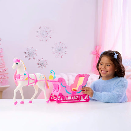 BARBIE NUTCRACKER LAND OF SWEETS žirgo ir rogių rinkinys - Spragtuko kolekcija (JNH63)