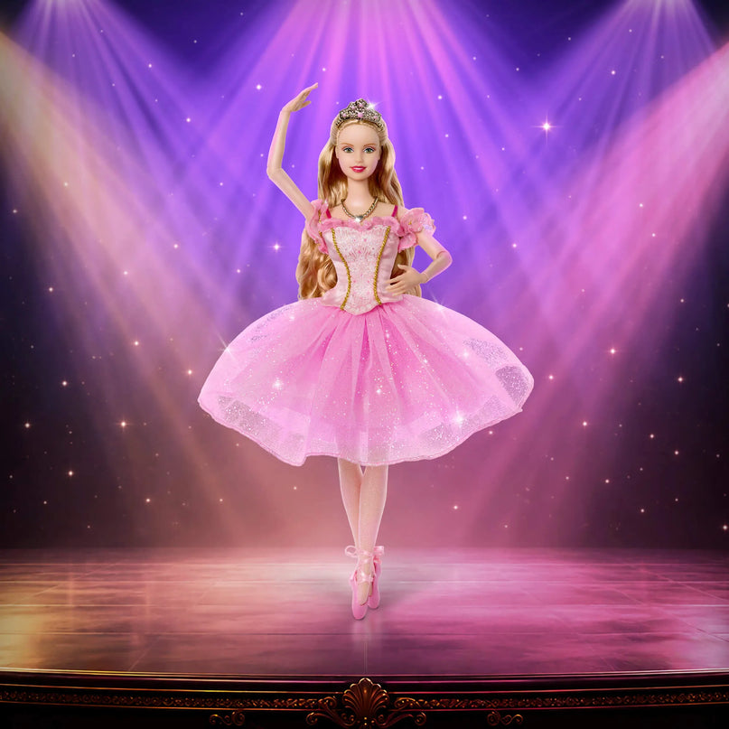 BARBIE NUTCRACKER SUPERPLUM kolekcinė lėlė - Spragtuko kolekcija (JJY15)
