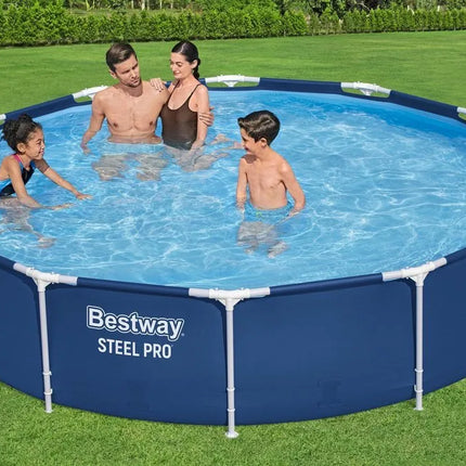 Bestway 366 × 76 cm karkasinis sodo baseinas su siurbliu