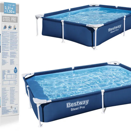 Bestway 56401 Frame Garden Pool 221 × 150 × 43 cm – tvirtas karkasinis baseinas