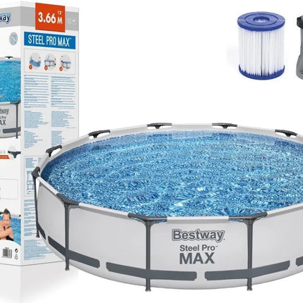 Bestway baseinas 366 × 76 cm – su pompa ir filtru
