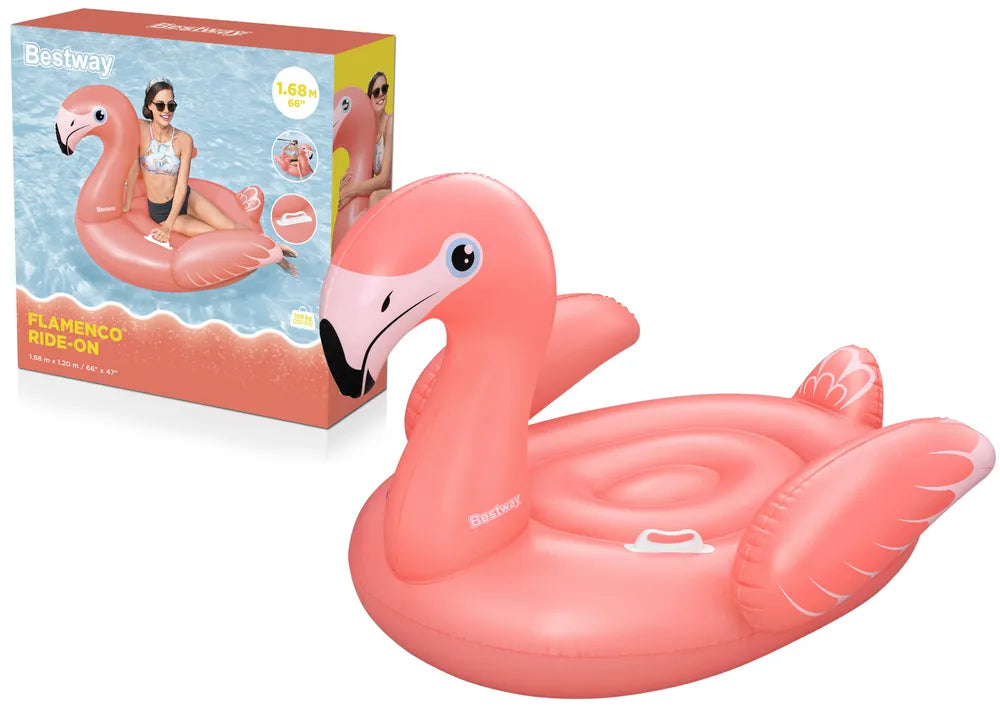 Bestway flamingas 168 cm pripučiamas