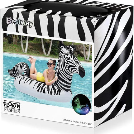 Bestway LED Zebra pripučiamas čiužinys 254 × 142 cm