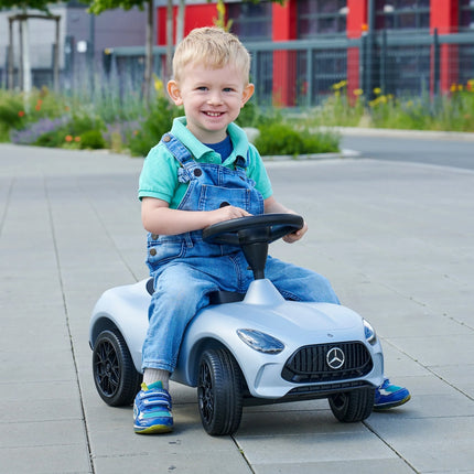 BIG Bobby Car Mercedes AMG GT – premium klasės važiuoklė mažiesiems vairuotojams