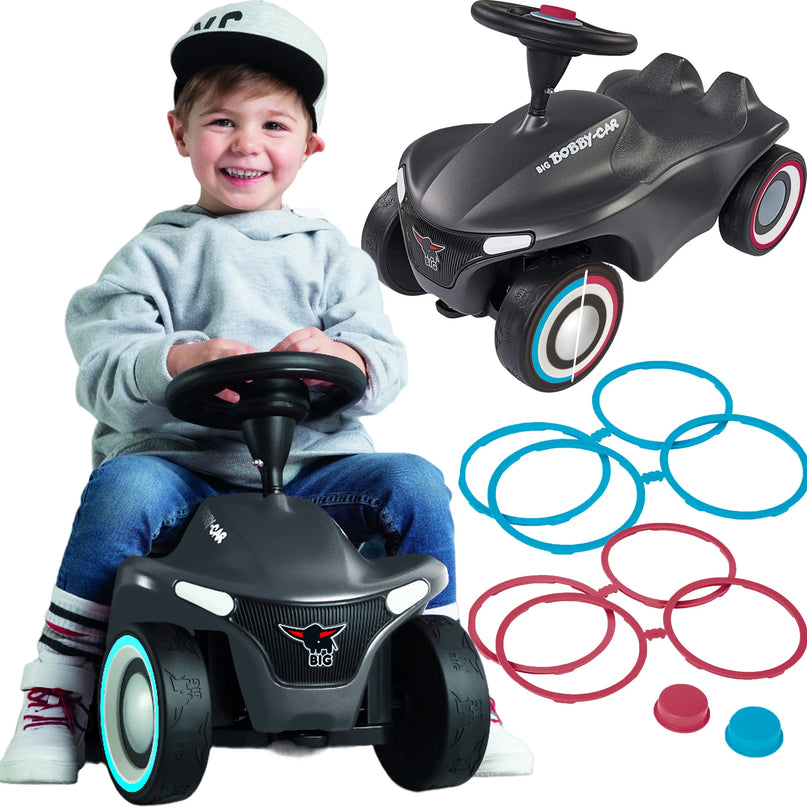 BIG Bobby Car Neo – ergonomiškas, tylus ir itin stabilus pirmasis važiavimo automobilis