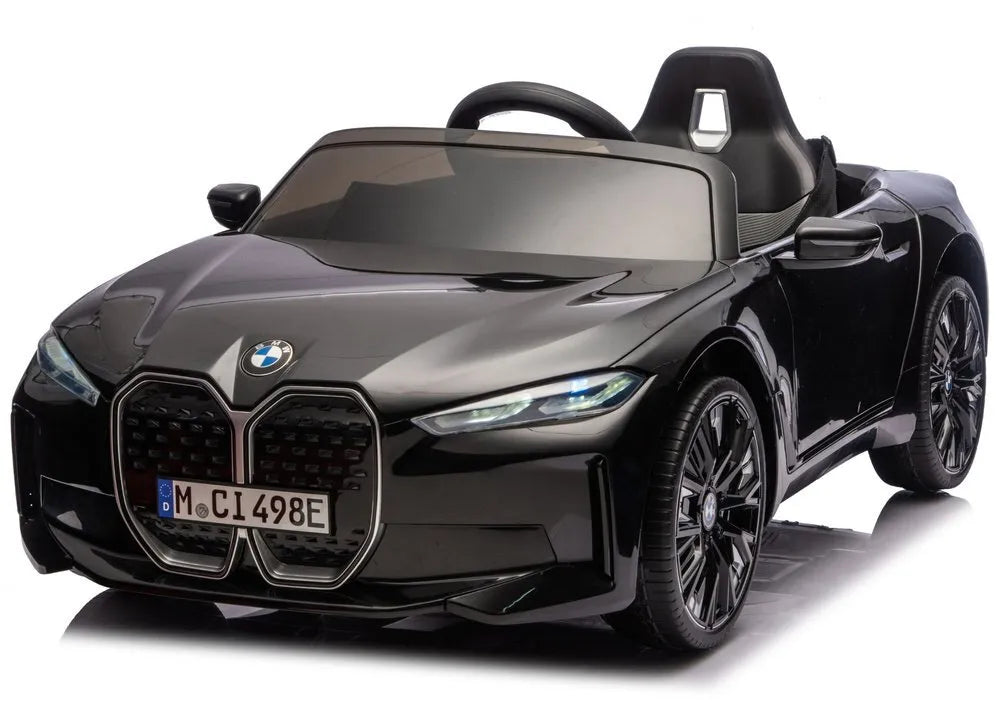 BMW i4 4×4 JE1009 juodas akumuliatorinis automobilis vaikams