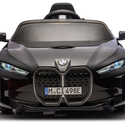 BMW i4 4×4 JE1009 juodas akumuliatorinis automobilis vaikams