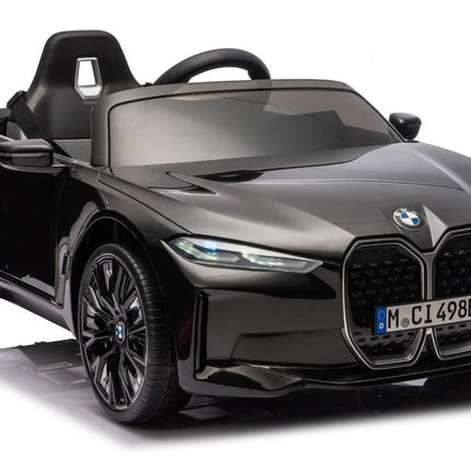 BMW i4 4×4 JE1009 juodas akumuliatorinis automobilis vaikams
