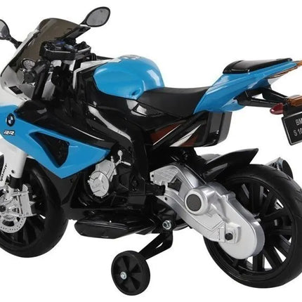BMW S1000RR mėlynas – elektrinis motociklas vaikams