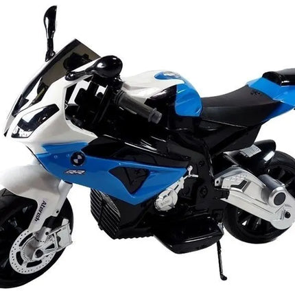 BMW S1000RR mėlynas – elektrinis motociklas vaikams
