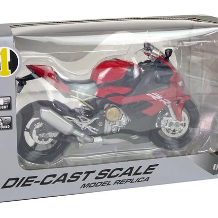 BMW S1000RR metalinis motociklas su šviesomis