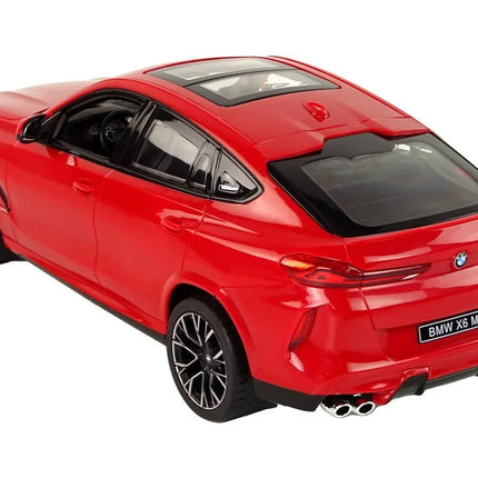 BMW X6 M Rastar 1:14 raudonas R/C automobilis