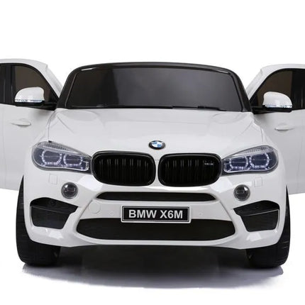 BMW X6M baltas – elektrinis automobilis vaikams