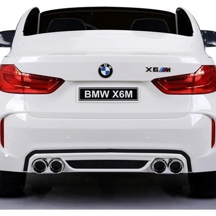 BMW X6M baltas – elektrinis automobilis vaikams