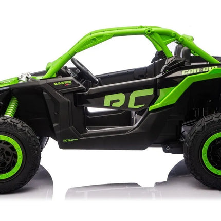 CAN‑AM Turbo RR 24V 4×4 žalias elektromobilis
