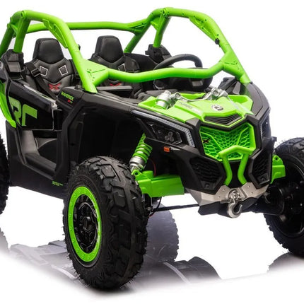 CAN‑AM Turbo RR 24V 4×4 žalias elektromobilis
