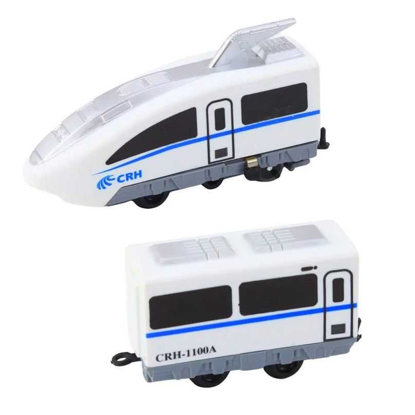 City Express elektrinis traukinys su bėgiais