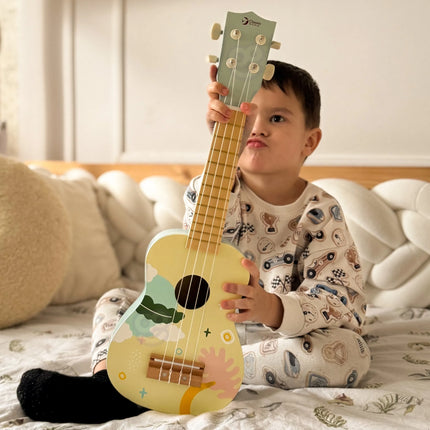 CLASSIC WORLD medinė ukulelė-gitarėlė vaikams (mėlyna)