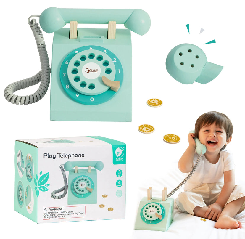Classic World medinis stacionarus telefonas „Vintage“