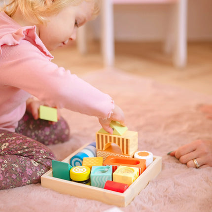 Classic World Montessori sensorinės kaladėlės 7in1 – 14 el.