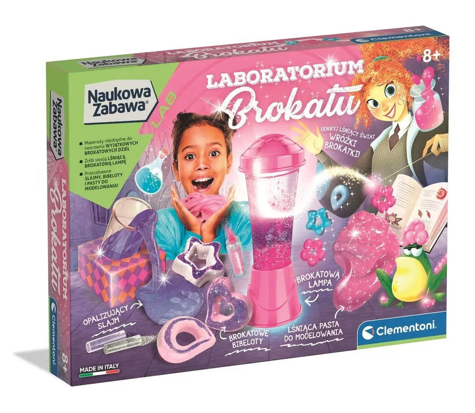 Clementoni blizgučių laboratorija su lavos lempa