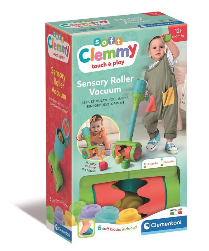 Clementoni „Clemmy sensorinis dulkių siurblys su minkštomis kaladėlėmis“