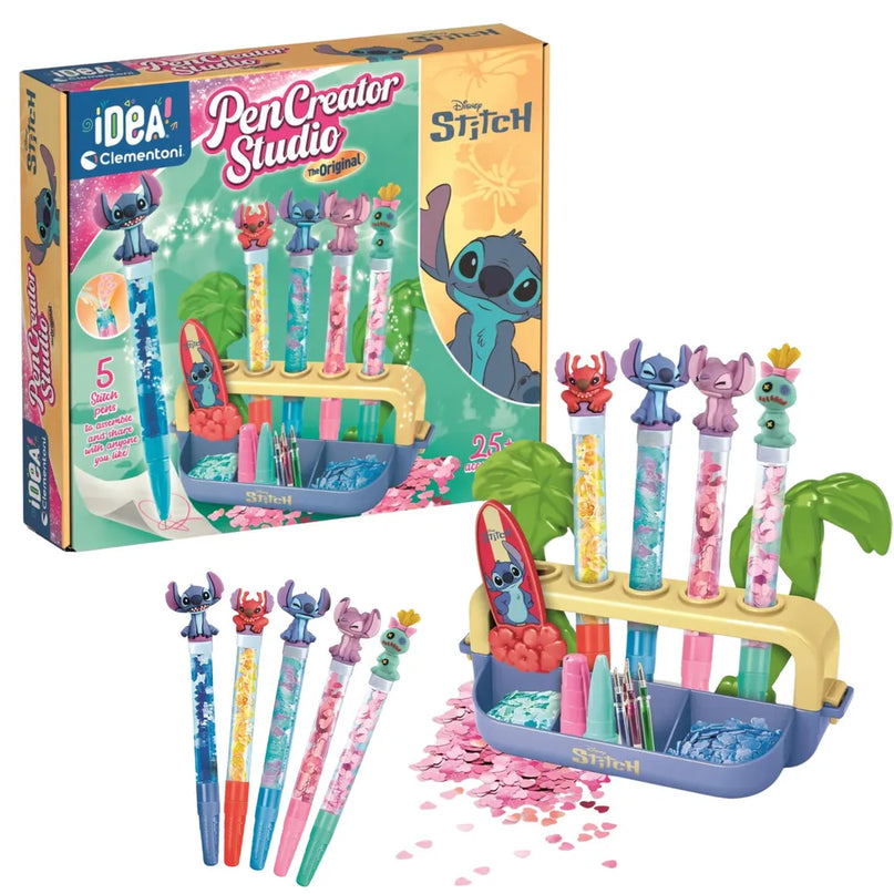 Clementoni „Disney Stitch Pen Factory“ – kūrybinė rašiklių gamybos stotelė
