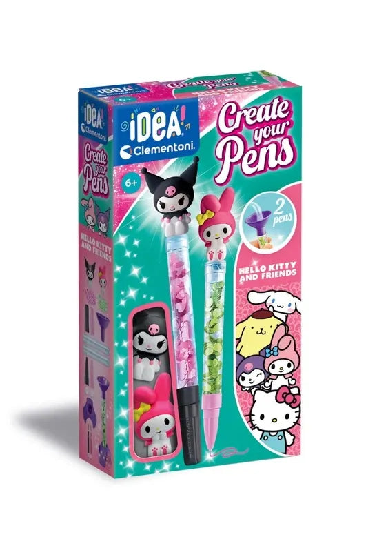 Clementoni „Hello Kitty ir draugai“ kūrybinis rašiklių gamybos rinkinys