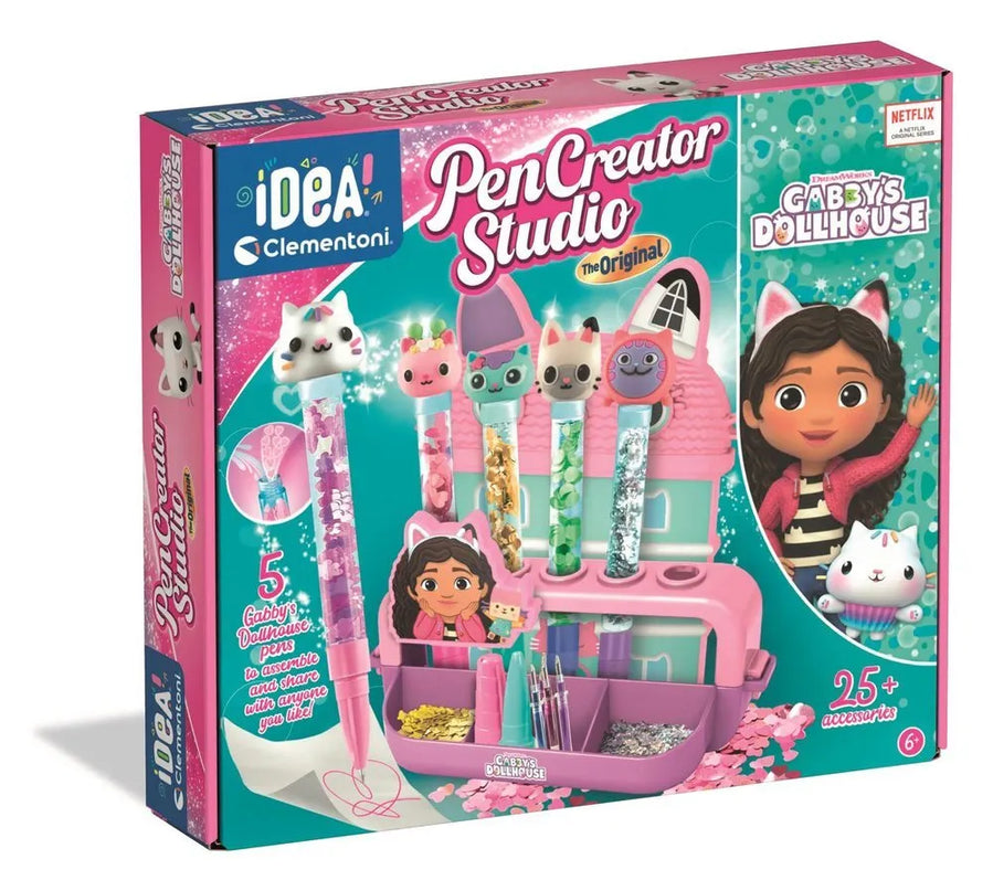 Clementoni „Idea Art Pen Factory – Gabby’s Dollhouse Edition“, 5 rašikliai