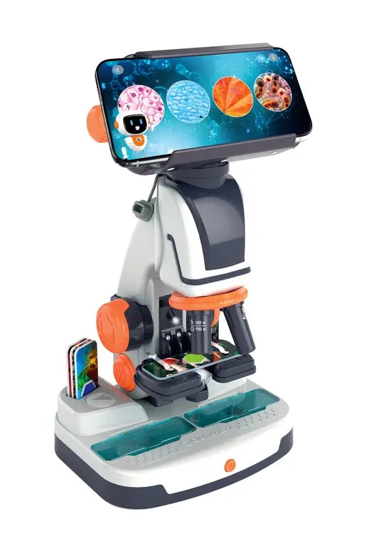 Clementoni Scientific Fun – Interaktyvus skaitmeninis mikroskopas su AI ir Wi‑Fi kamera