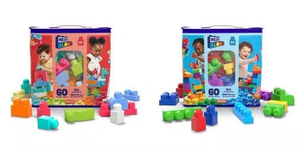 MEGA BLOKS kaladėlių rinkinys (krepšyje 60 det.) (CYP67)