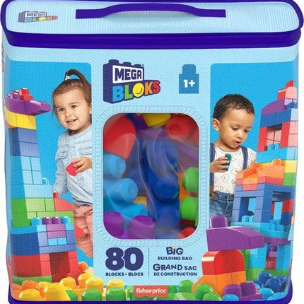 MEGA BLOKS kaladėlių rinkinys (krepšyje 80 det.) (DCH63)
