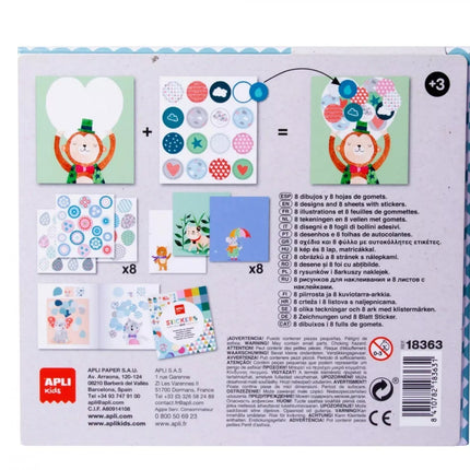 Apli Kids lipdukų žaidimas LAIVAS