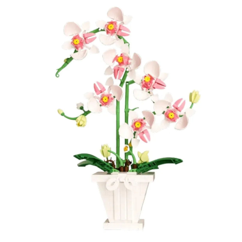Dekoratyvinis konstruktorius – elegantiška orchidėja, 718 detalių