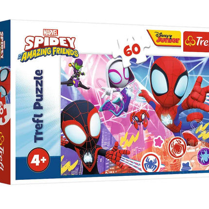 Dėlionė 60 detalių – „Heroiškas nuotykis“ – Spidey ir super draugai