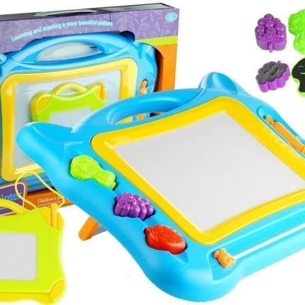 Didelė magiška magnetinė piešimo lenta su antspaudais + mini lenta