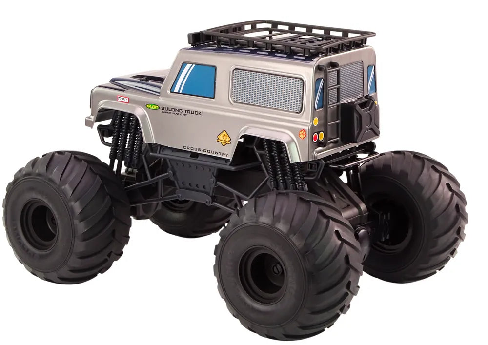 Didelis RC bekelės visureigis 1:6 su guminiais ratais, garsais ir 2.4G valdymu