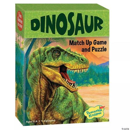 Atitikimo žaidimas-dėlionė „Dinozauras”