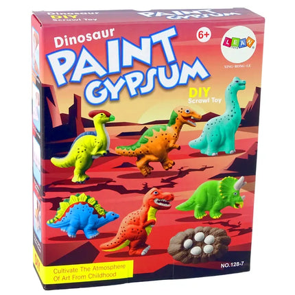 Dinozaurų gipso liejimo ir dažymo rinkinys