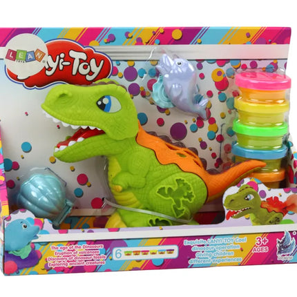 Dinozaurų plastilino rinkinys – 6 spalvos