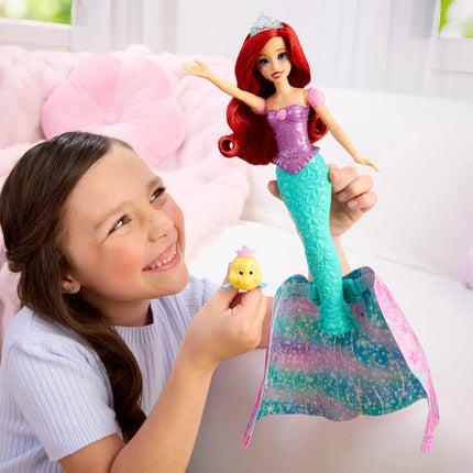 DISNEY PRINCESS lėlė Arielė su transformacijos funkcija (JLK19)