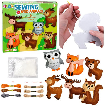 DIY Catties siuvimo rinkinys vaikams – 6 veltinio kačiukai