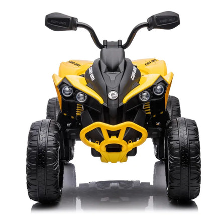 DK‑CA002 12V 10Ah 4×4 geltonas vaikiškas elektrinis keturratis