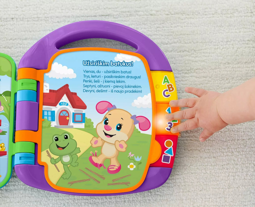 FISHER-PRICE muzikinė knygelė LT (lietuviškai įgarsinta) (DKK19)